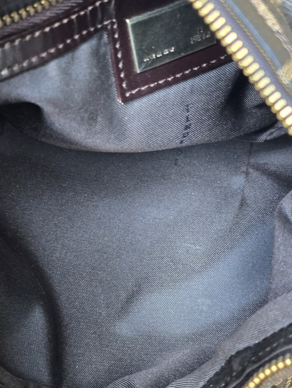 Fendi Brown and Dark Brown FF Zucca Shoulder Bag - Picture 7 of 16
